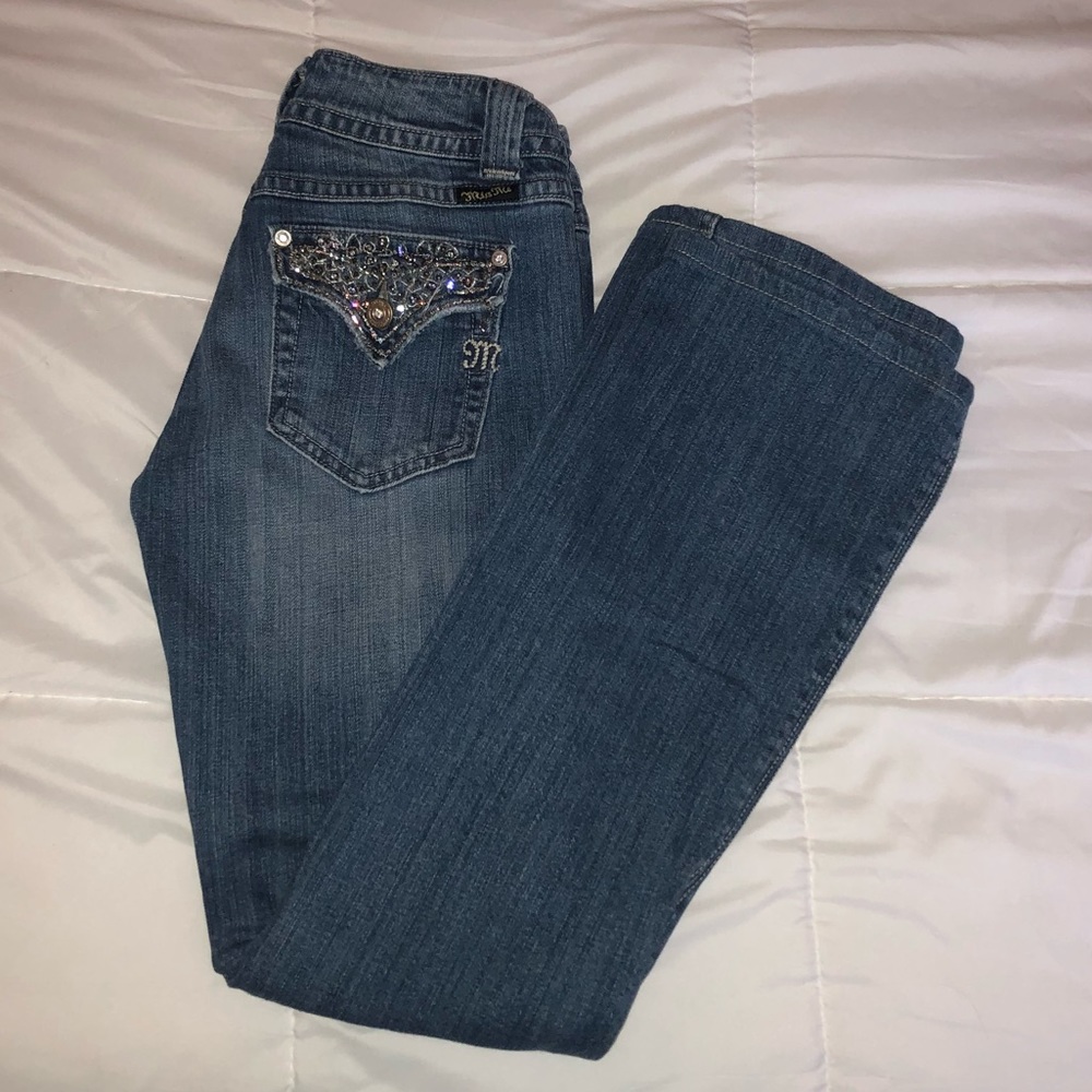 Size 28 Miss Me Button Pocket Jeans